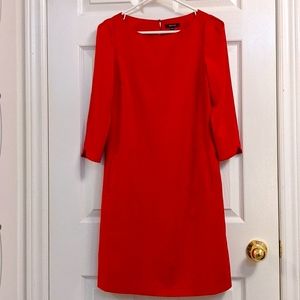 NWT RW&Co Red Scallop Sleeves Dress Sz XS